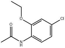 4-Chloro-o-acetophenetide 结构式
