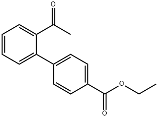 Ethyl 4-(2-acetylphenyl)benzoate 结构式