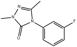 4-(3-氟苯基)-2,4-二氢-2,5-二甲基-3H-1,2,4-三唑-3-酮 结构式