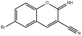 6-溴-2-亚胺-2H-色满-3-甲腈 结构式