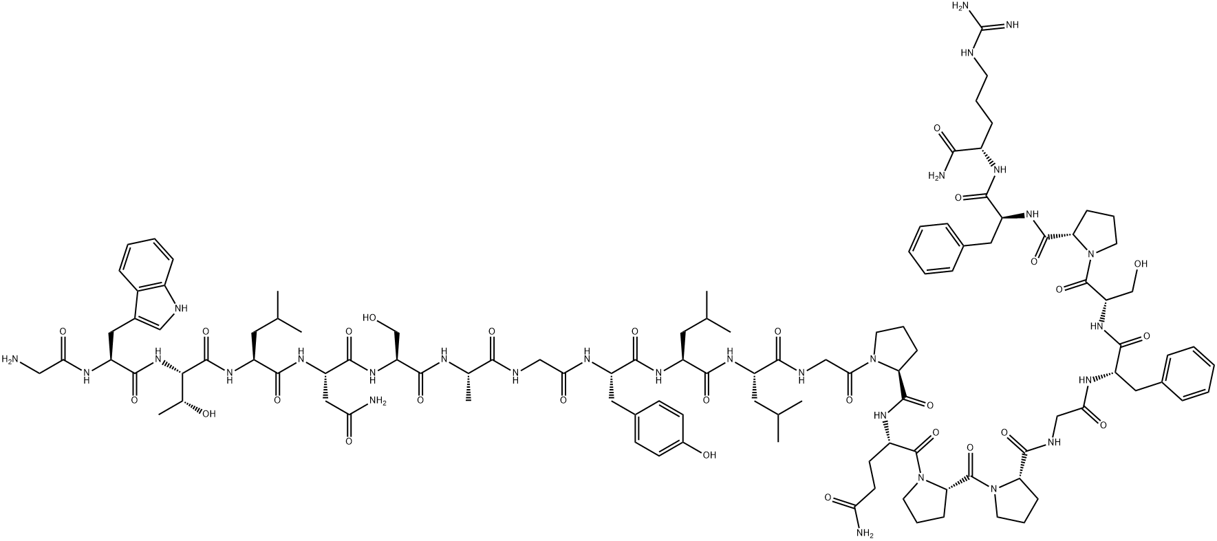 激动剂多肽M617 结构式