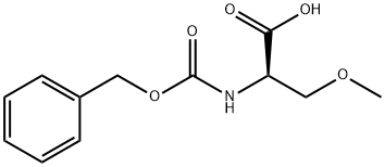 N-苄氧羰基-O-甲基-D-丝氨酸 结构式