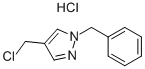 1-苄基-4-(氯甲基)-1H-吡唑盐酸盐 结构式