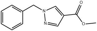 1-苄基-1H-吡唑-4-羧酸甲酯 结构式
