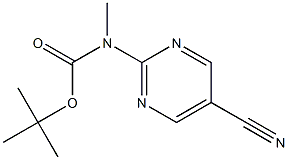 (5-Cyano-pyriMidin-2-yl)-Methyl-carbaMic acid tert-butyl ester 结构式