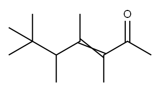 3,4,5,6,6-五甲基-3-庚烯-2-酮 结构式