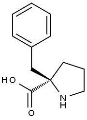 (R)-2-苄基-DL-脯氨酸盐酸盐 结构式