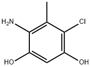 1,3-Benzenediol,  4-amino-6-chloro-5-methyl- 结构式