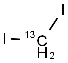 二碘甲烷-13C 结构式