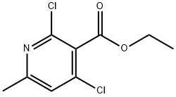 2,4-二氯-6-甲基吡啶甲酸乙酯 结构式