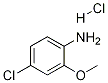 4-CHLORO-2-METHOXYANILINE, HCL 结构式