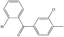 2-BROMO-3'-CHLORO-4'-METHYLBENZOPHENONE 结构式