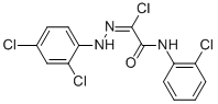 2-Chloro-N-(2-chlorophenyl)-2-[2-(2,4-dichlorophenyl)hydrazono]acetamide 结构式