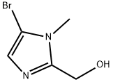 (5-溴-1-甲基-1H-咪唑-2-基)甲醇 结构式