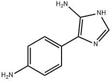 1H-Imidazol-5-amine,  4-(4-aminophenyl)- 结构式