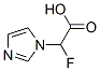 1H-Imidazole-1-acetic  acid,  -alpha--fluoro- 结构式