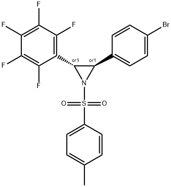 2-(4-BROMOPHENYL)-3-(PERFLUOROPHENYL)-1-TOSYLAZIRIDINE 结构式