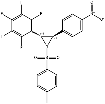 2-(4-NITROPHENYL)-3-(PERFLUOROPHENYL)-1-TOSYLAZIRIDINE 结构式