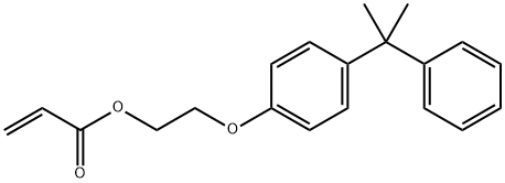 丙烯酸 2-[4-(1-甲基-1-苯乙基)苯氧基]乙基酯 结构式