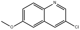 3-氯-6-甲氧基喹啉 结构式