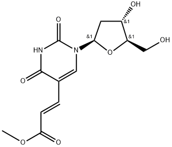 (E)-5-(2-甲氧羰基乙烯基)-2'-脱氧尿苷 结构式