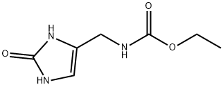 Carbamic  acid,  [(2,3-dihydro-2-oxo-1H-imidazol-4-yl)methyl]-,  ethyl  ester  (9CI) 结构式
