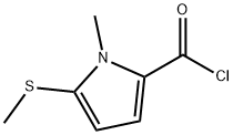 1H-Pyrrole-2-carbonylchloride,1-methyl-5-(methylthio)-(9CI) 结构式