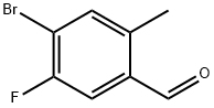 4-溴-5-氟-2-甲基苯甲醛 结构式