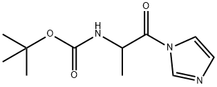 tertiary-butyloxycarbonyl-alanine imidazolide 结构式