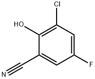 Benzonitrile,  3-chloro-5-fluoro-2-hydroxy- 结构式