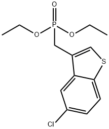 ((5-氯苯并[B]噻吩-3-基)甲基)膦酸二乙酯 结构式