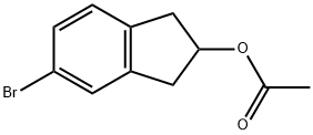 5-溴-2,3-二氢-1H-茚-2-醇乙酸酯 结构式