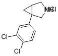 1-(3,4-DICHLORO-PHENYL)-3-AZA-BICYCLO[3.1.0]HEXANE HCL 结构式