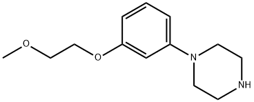 1-(3-(2-甲氧基乙氧基)苯基)哌嗪 结构式