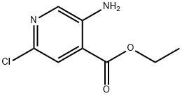 5-氨基-2-氯异烟酸乙酯 结构式