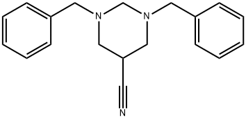 1,3-二苄基-5-氰六氢化嘧啶 结构式