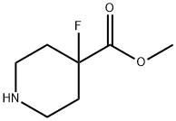 4-Piperidinecarboxylic acid, 4-fluoro-, Methyl ester 结构式