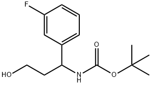 3-正丁基-氨基-3-(3-氟苯基)-1-丙醇 结构式