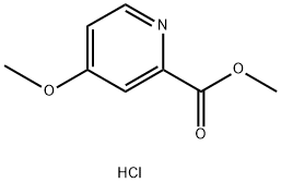 4-METHOXY-PYRIDINE-2-CARBOXYLIC ACID METHYL ESTER HCL 结构式