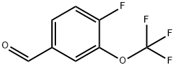 4-氟-3-三氟甲氧基苯甲醛 结构式