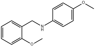 4-methoxy-N-[(2-methoxyphenyl)methyl]aniline 结构式