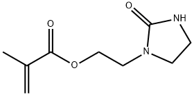 2-甲基-2-丙烯酸-2-(2-氧代-1-咪唑啉基)乙基酯 结构式