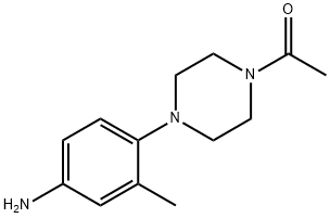 1-[4-(4-氨基-2-甲基苯基)-1-哌嗪基]乙酮 结构式
