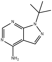 1-(叔丁基)-1H-吡唑并[3,4-D]嘧啶-4-胺 结构式