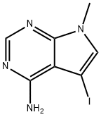 5-碘-7-甲基-7H-吡咯并[2,3-D]嘧啶-4-胺 结构式