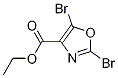 2,5-二溴噁唑-4-甲酸乙酯 结构式