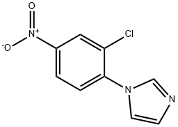 1-(2-氯-4-硝基-苯基)咪唑 结构式