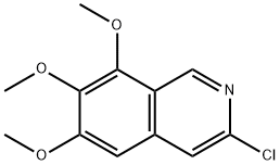 ISOQUINOLINE, 3-CHLORO-6,7,8-TRIMETHOXY- 结构式