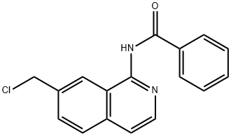 N-[7-(氯甲基)异喹啉-基]苯甲酰胺 结构式