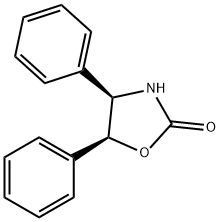 (4R,5S)-4,5-二苯基唑烷-2-酮 结构式